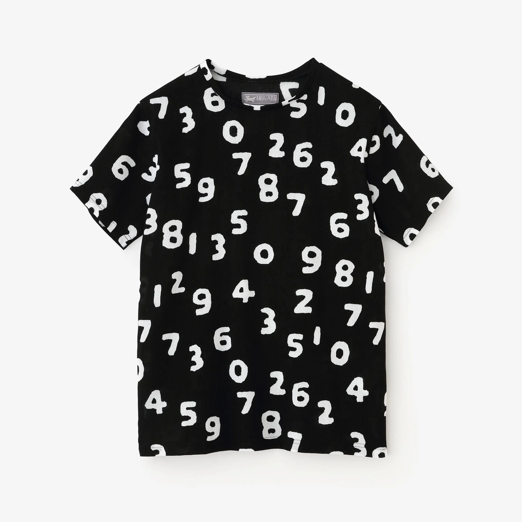 高島縮 40/40 半袖Tシャツ/SO-SU-U昆(こん) 濡羽色(ぬればいろ)