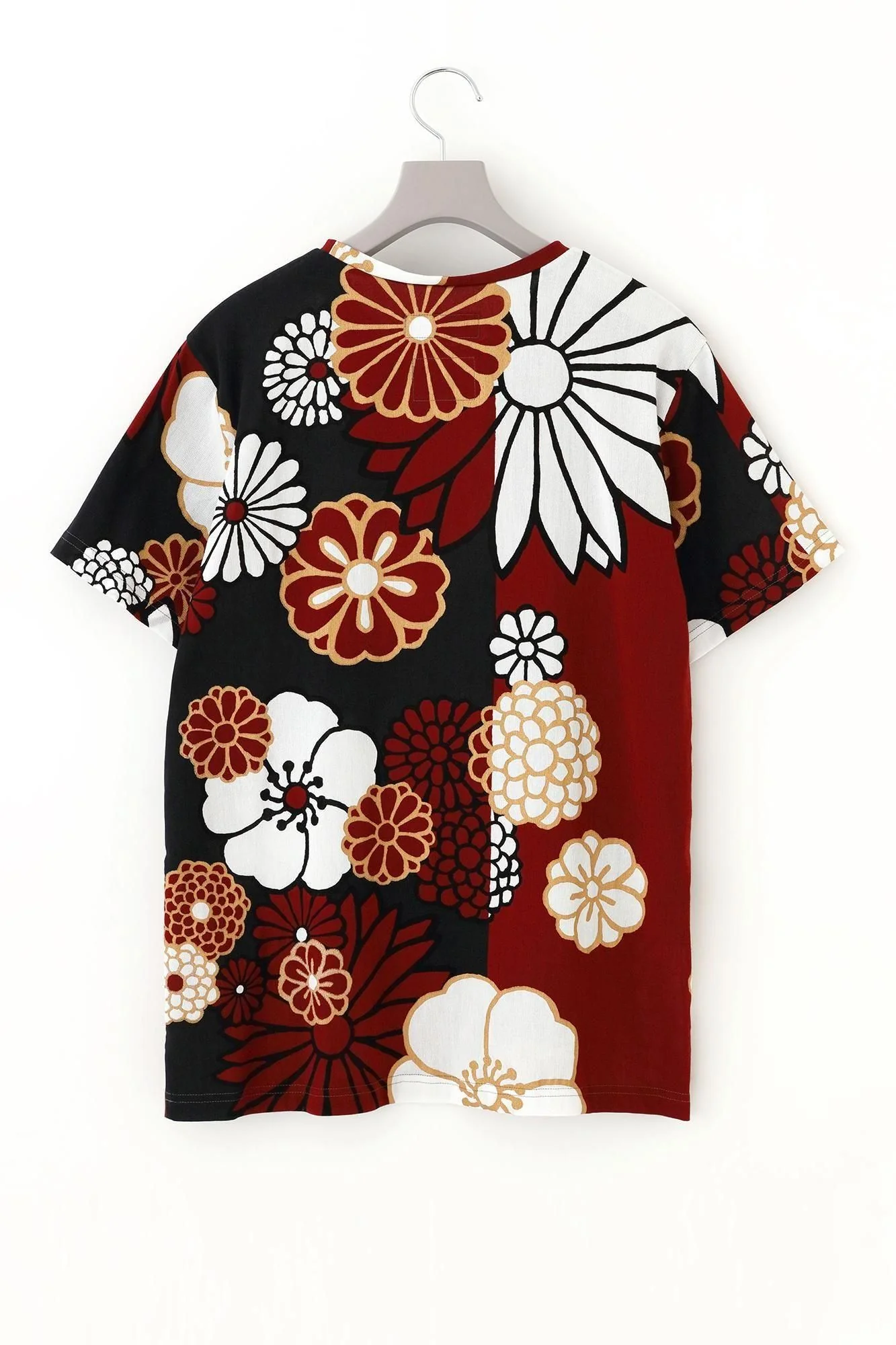 高島縮 40/40 半袖Tシャツ/金襴緞子(きんらんどんす) - Image 9