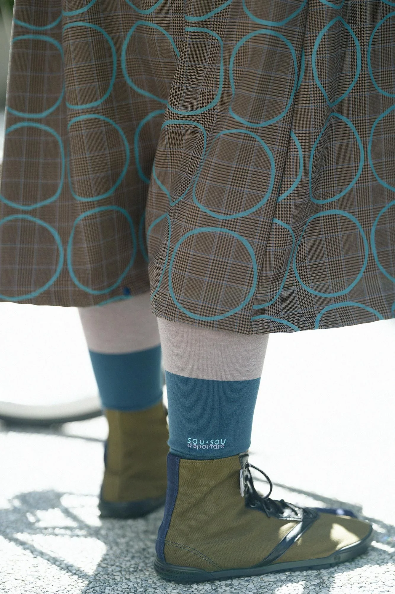 C.C deportare レギンス・ANKLE／ストーン×ディープマリン - Image 4