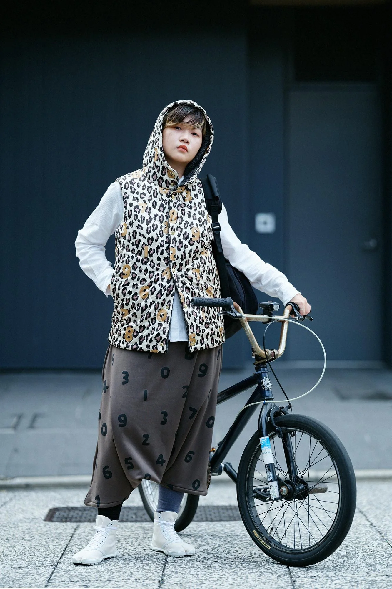 T.C deportare レギンス/ブラック×ミドルグレー - Image 3