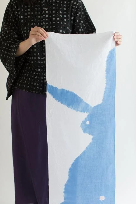 SOU・SOU×有松鳴海絞 手ぬぐい／山雅商店謹製 玉兎 - Image 2